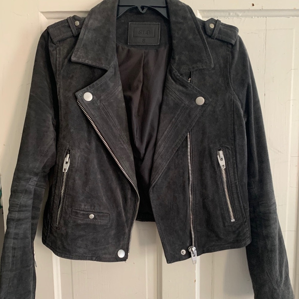 Suede Moto Jacket
